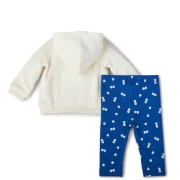 Baby Whale Print Hoodie & Bottom Set Christian Robinson x - Picture 2 of 5